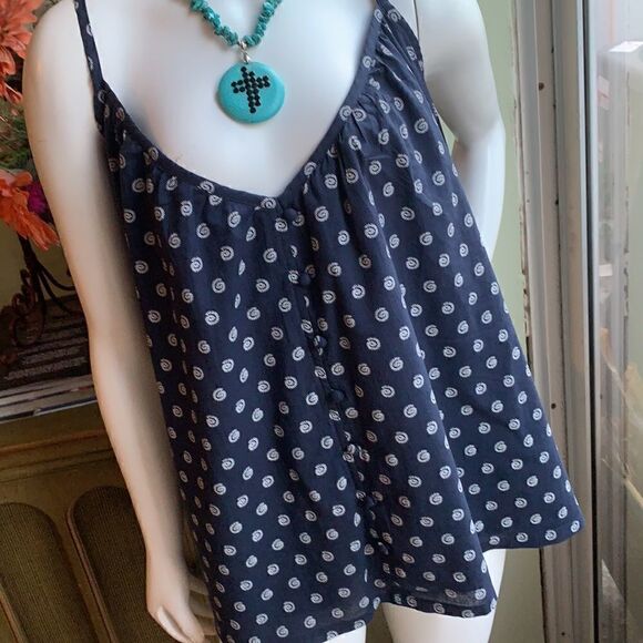 Loft Shell Button Swing Cami - Picture 2 of 7